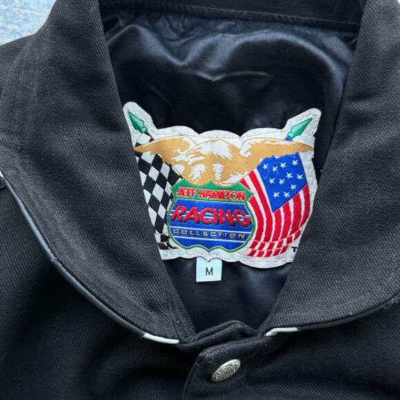 Vintage 90’s NASCAR Jeff Hamilton Dale Earnhardt 7 Time Champion Jacket M - Picture 4 of 13